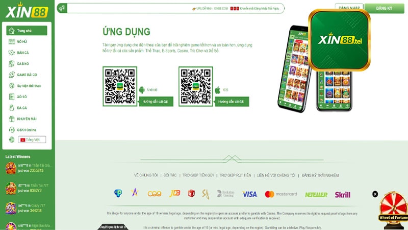 Hướng dẫn chi tiết thao tác tải app Xin88