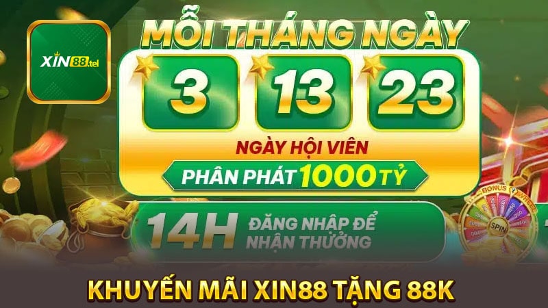 Khuyến mãi Xin88 riêng cho game bài